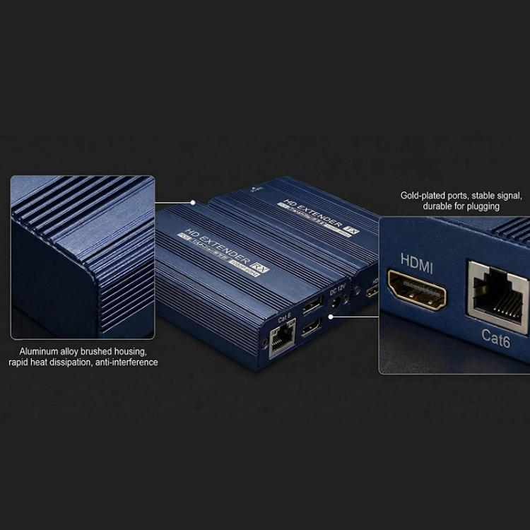 Extender HDMI 150m 1080P 60Hz con porta Cat6 RJ45 KVM
