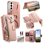 Portafoglio con cerniera e blocco RFID per Galaxy S26+, S26 Ultra e S25 Edge 5G