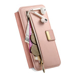 Portafoglio con cerniera e blocco RFID per Galaxy S26+, S26 Ultra e S25 Edge 5G