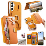Portafoglio con cerniera e blocco RFID per Galaxy S26+, S26 Ultra e S25 Edge 5G