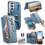 Portafoglio con cerniera e blocco RFID per Galaxy S26+, S26 Ultra e S25 Edge 5G