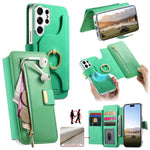Portafoglio con cerniera e blocco RFID per Galaxy S26+, S26 Ultra e S25 Edge 5G