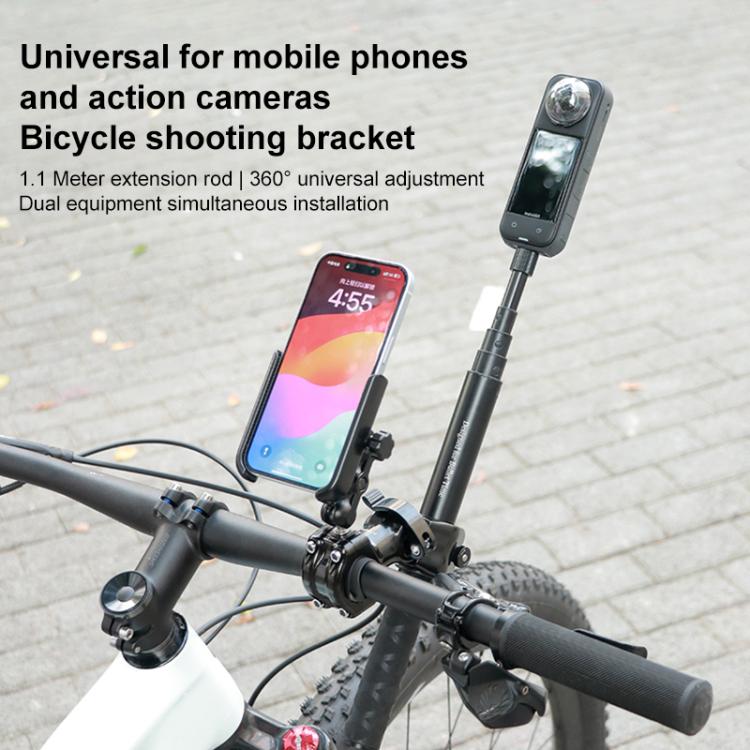Supporto in alluminio per prolunga manubrio bicicletta