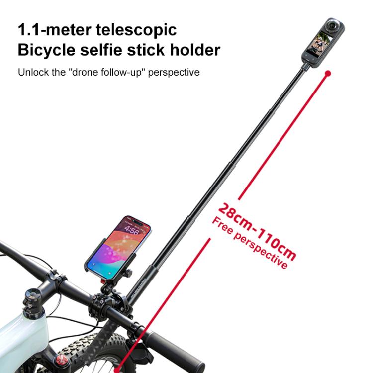 Supporto in alluminio per prolunga manubrio bicicletta