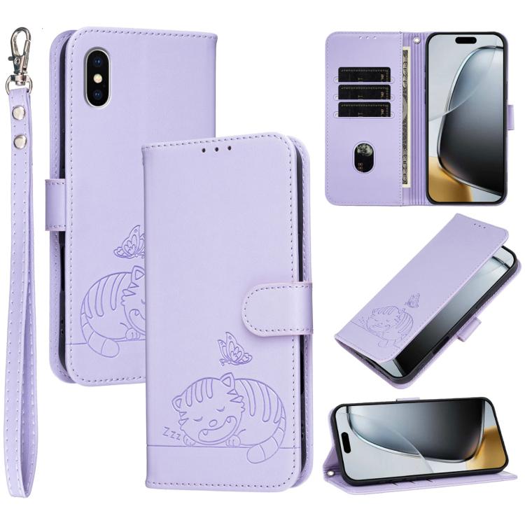 Custodia portafoglio in ecopelle con protezione RFID per iPhone X