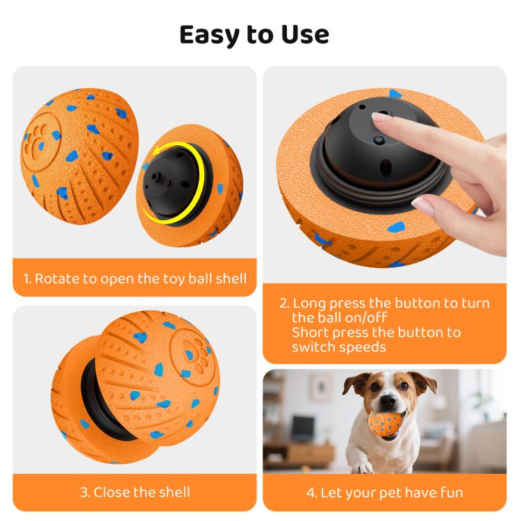 Palla giocattolo automatica per addestramento cani 80 mm