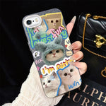 Custodia ibrida PC TPU con glitter per iPhone 8 Plus 7 Plus