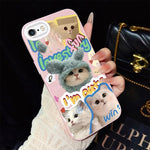 Custodia ibrida PC TPU con glitter per iPhone 8 Plus 7 Plus
