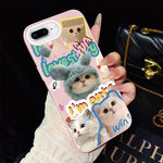 Custodia ibrida PC TPU con glitter per iPhone 8 Plus 7 Plus