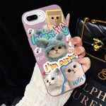 Custodia ibrida PC TPU con glitter per iPhone 8 Plus 7 Plus