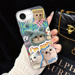 Custodia ibrida PC TPU con glitter per iPhone 17 e 16