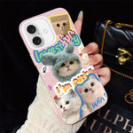 Custodia ibrida PC TPU con glitter per iPhone 17 e 16
