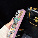 Custodia ibrida PC TPU con glitter per iPhone 17 e 16