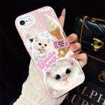 Custodia ibrida PC TPU glitterata per iPhone 8 Plus 7 Plus