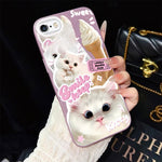 Custodia ibrida PC TPU glitterata per iPhone 8 Plus 7 Plus