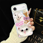 Custodia ibrida PC TPU con motivo gatti per iPhone