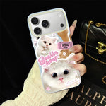 Custodia ibrida PC TPU con motivo gatti per iPhone