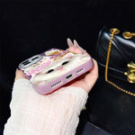 Custodia ibrida PC TPU con motivo gatti per iPhone