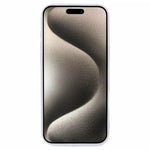 WANLONFENG Custodia per telefono in TPU traslucido con cornice galvanizzata e pellicola protettiva per lo schermo, For iPhone 16 Pro, For iPhone 16