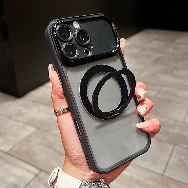 Custodia magnetica con supporto girevole per iPhone 16 Pro