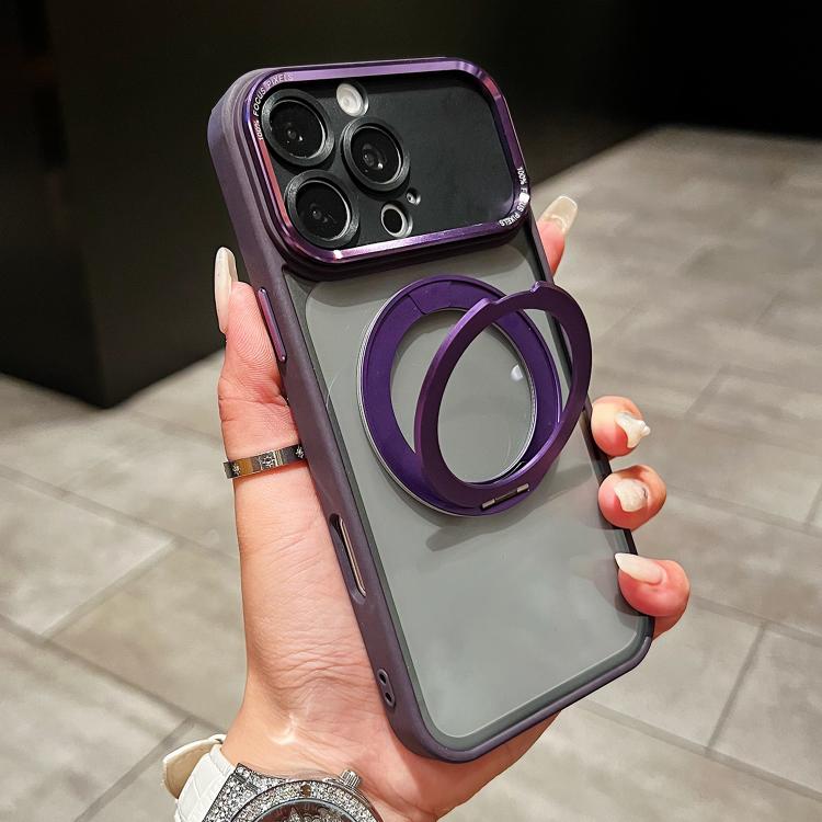 Custodia magnetica con supporto girevole per iPhone 16 Pro
