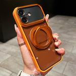 Custodia magnetica con supporto girevole per iPhone 16 Pro