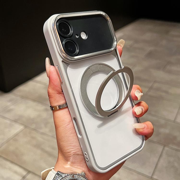 Custodia magnetica con supporto girevole per iPhone 16 Pro