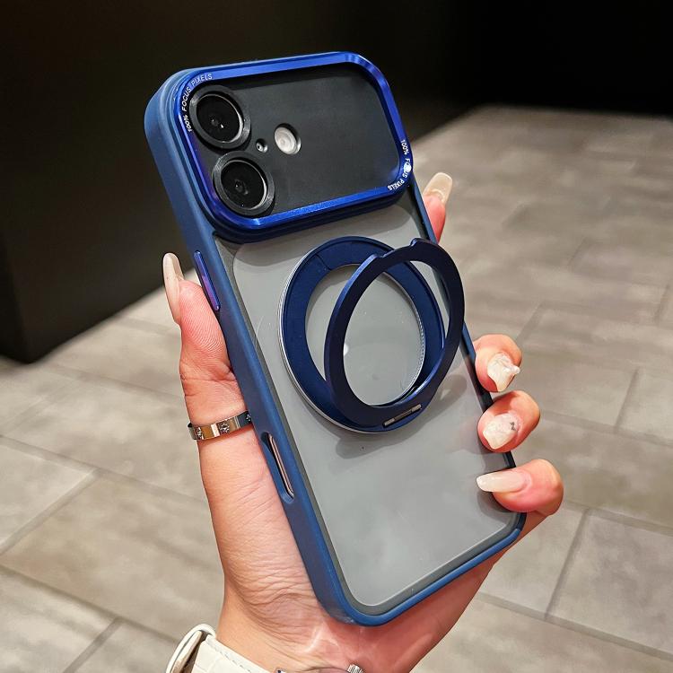 Custodia magnetica con supporto girevole per iPhone 16 Pro