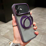 Custodia magnetica con supporto girevole per iPhone 16 Pro