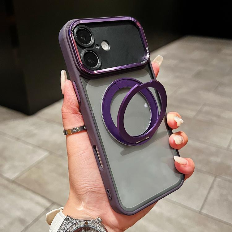 Custodia magnetica con supporto girevole per iPhone 16 Pro