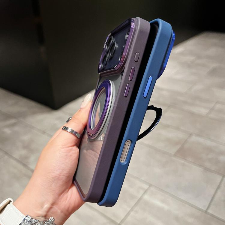 Custodia magnetica con supporto girevole per iPhone 16 Pro