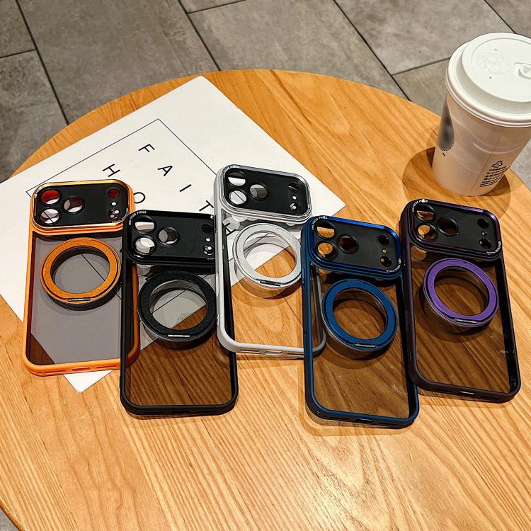 Custodia magnetica con supporto girevole per iPhone 16 Pro