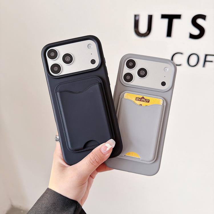 Custodia TPU magnetica con porta carte per iPhone 15