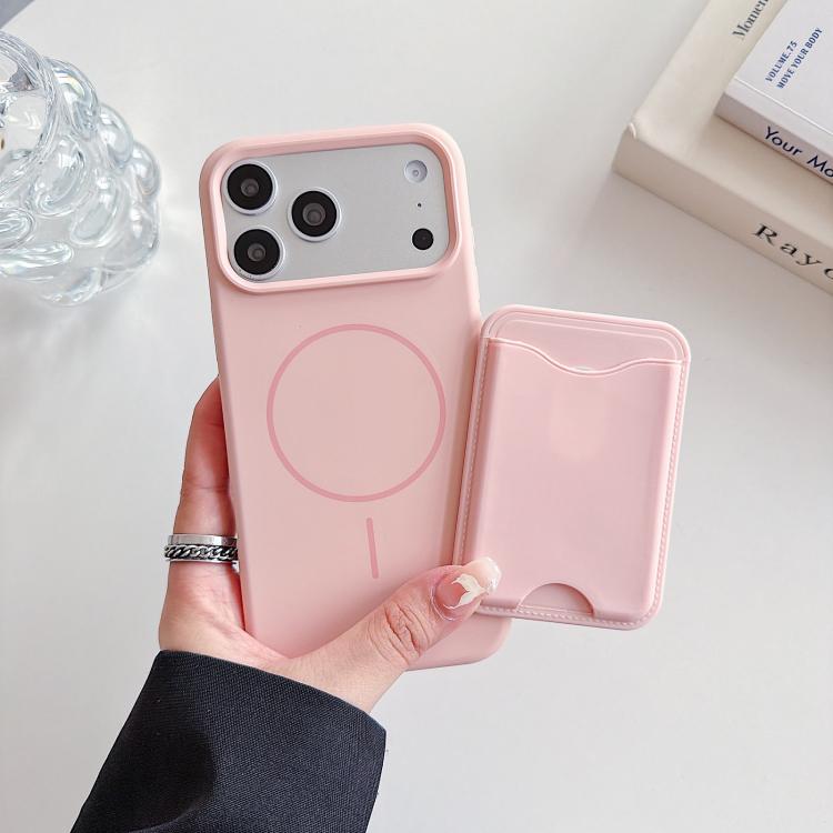 Custodia TPU magnetica con porta carte per iPhone 15