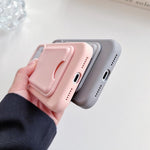 Custodia TPU magnetica con porta carte per iPhone 15