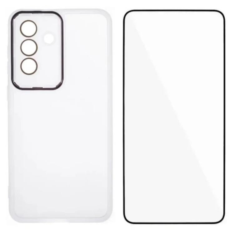 Custodia TPU traslucida con cornice galvanizzata per Galaxy A07 4G, A56 5G, A26