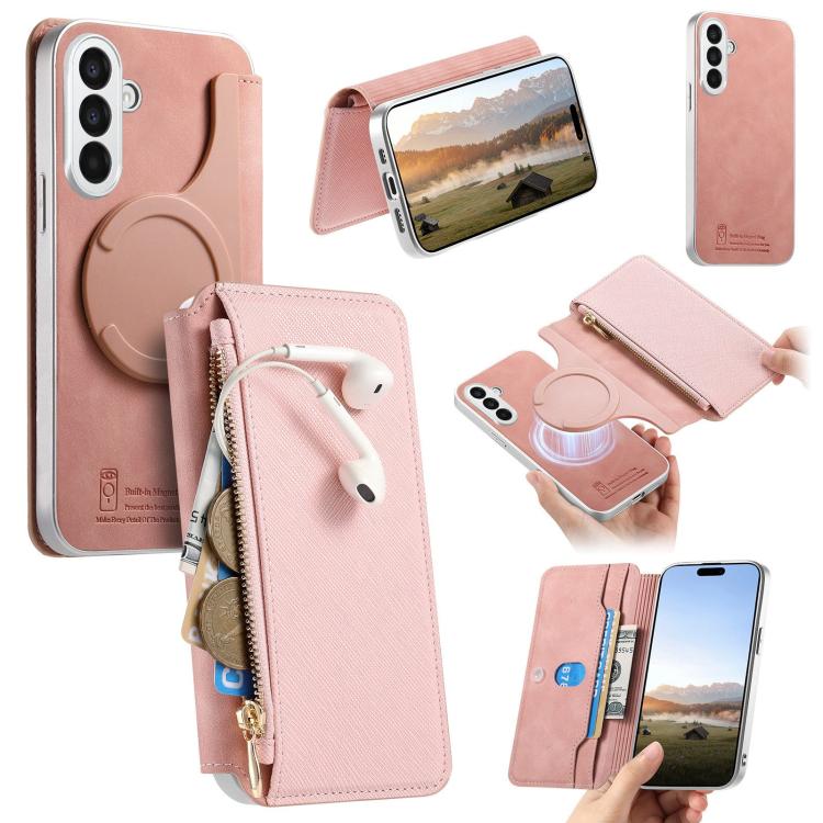 Custodia portafoglio con cerniera magnetica per Galaxy A05, A05s e A25 5G