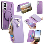 Custodia portafoglio con cerniera magnetica per Galaxy A55 5G, A35 5G e A15