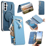Custodia portafoglio con cerniera magnetica per Galaxy A05, A05s e A25 5G
