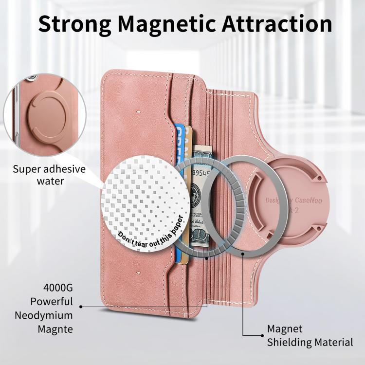 Custodia portafoglio con cerniera magnetica per Galaxy A55 5G, A35 5G e A15
