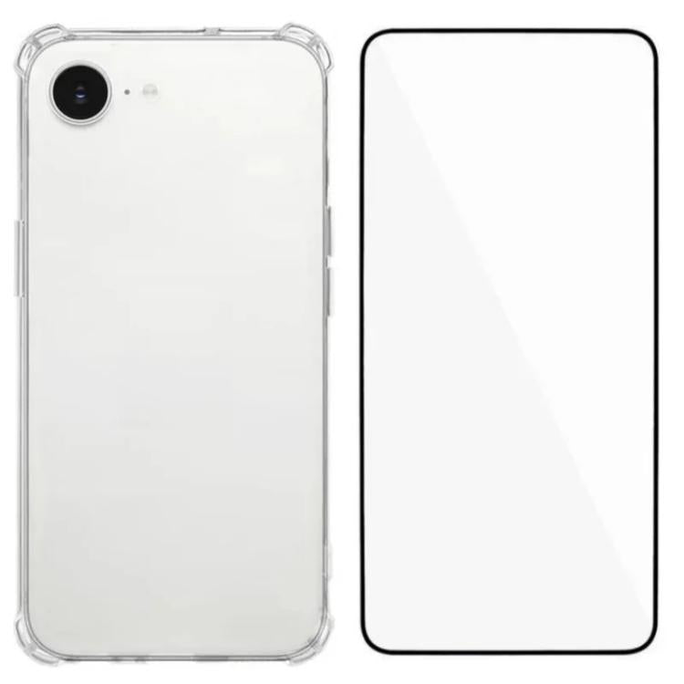 Custodia TPU trasparente con pellicola per iPhone compatibili