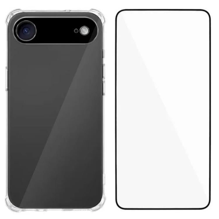 Custodia TPU trasparente con pellicola per iPhone compatibili