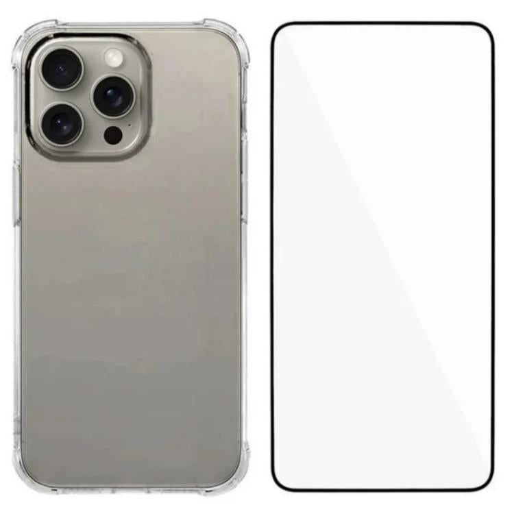 Custodia TPU trasparente con pellicola per iPhone compatibili