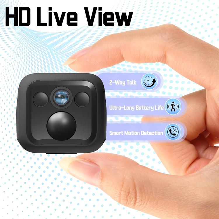 Telecamera Wi-Fi HD 4K con visione notturna e rilevamento