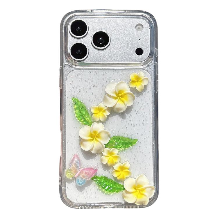 Custodia acrilico effetto farfalla 3D per iPhone 15 Pro