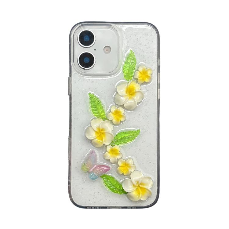 Custodia acrilico effetto farfalla 3D per iPhone 15 Pro