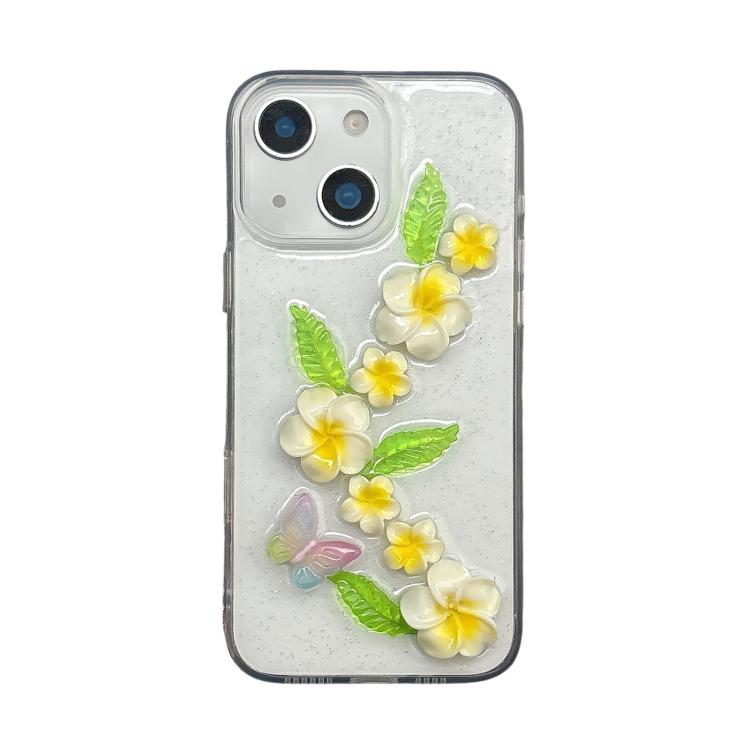 Custodia acrilico effetto farfalla 3D per iPhone 15 Pro