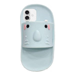Custodia in silicone con design pantofola per iPhone 15-17