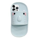 Custodia in silicone con design pantofola per iPhone