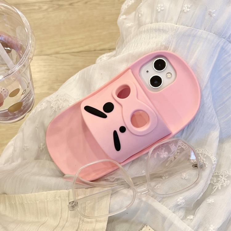 Custodia in silicone con design pantofola per iPhone